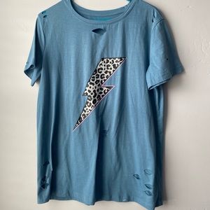 Lightning Bolt Tee - Size Large - FABULOUS CONDITION